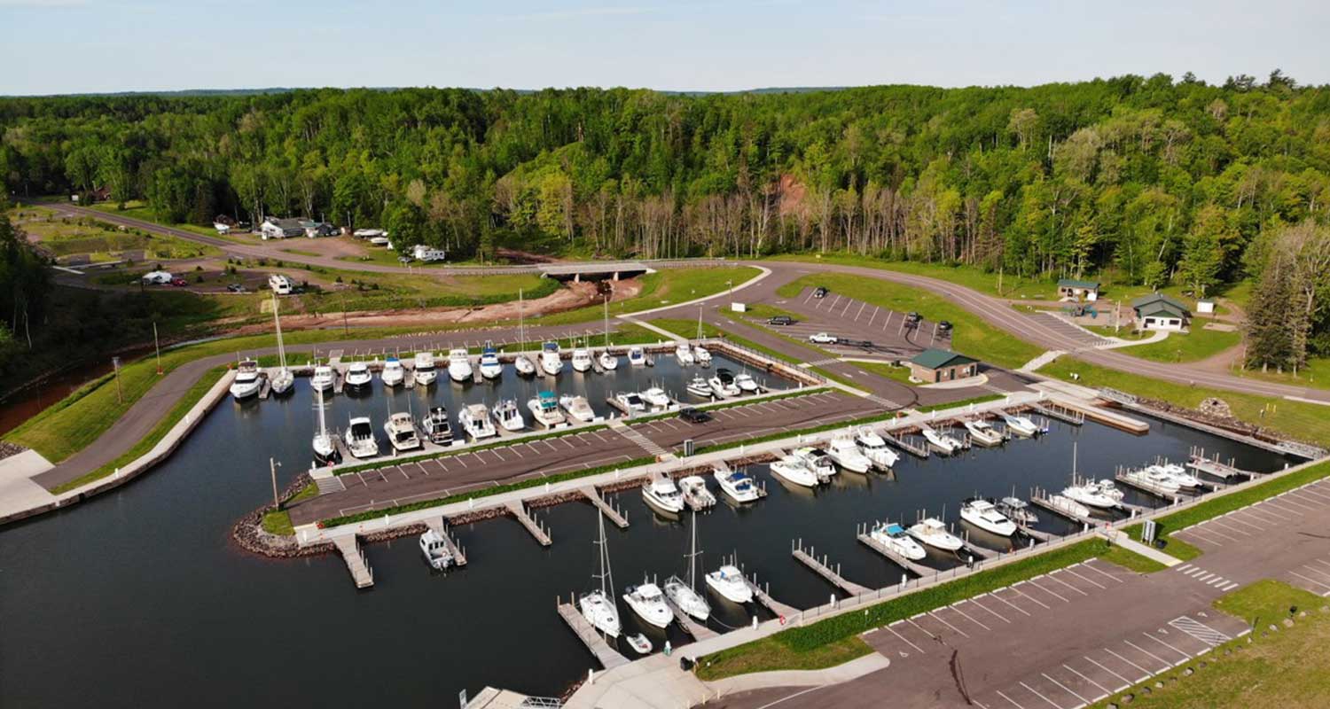 Saxon Harbor Marina Nasi Construction Northern Wisconsin